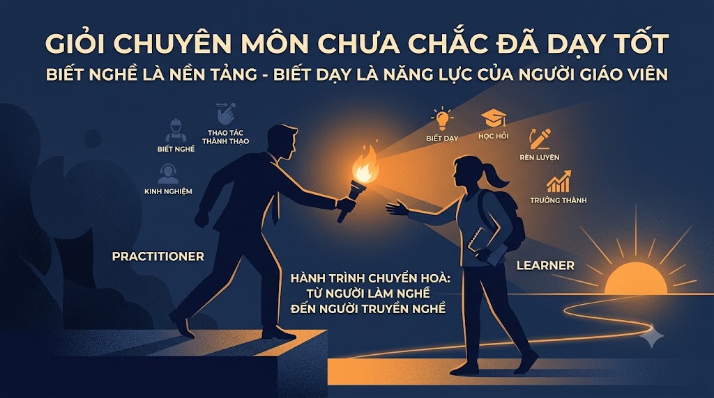 GIỎI CHUYÊN MÔN CHƯA CHẮC ĐÃ DẠY TỐT