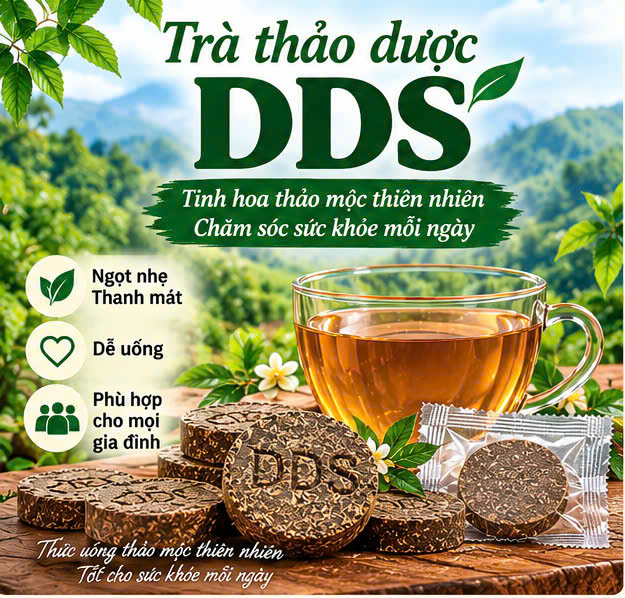 TRÀ THẢO DƯỢC DDS - TINH HOA THẢO MỘC THIÊN NHIÊN – TIỆN LỢI CHO MỖI GIA ĐÌNH
