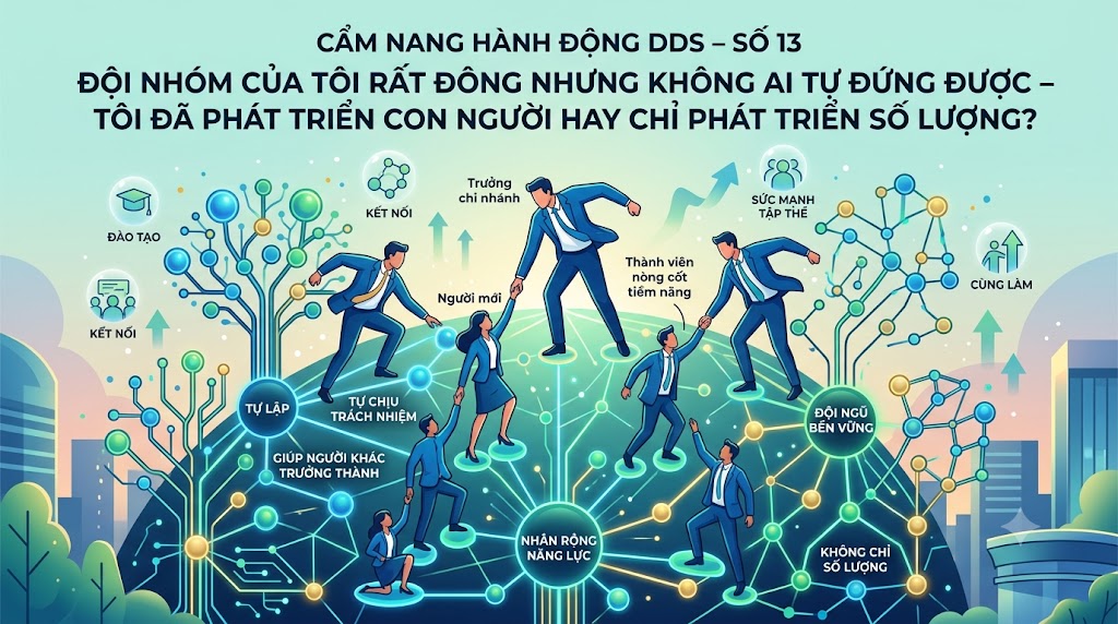 ĐỘI NHÓM CỦA TÔI RẤT ĐÔNG NHƯNG KHÔNG AI TỰ ĐỨNG ĐƯỢC – TÔI ĐÃ PHÁT TRIỂN CON NGƯỜI HAY CHỈ PHÁT TRIỂN SỐ LƯỢNG?