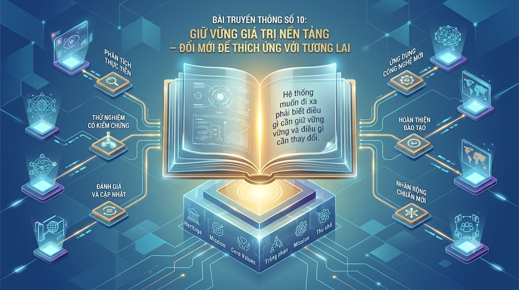 GIỮ VỮNG GIÁ TRỊ NỀN TẢNG – ĐỔI MỚI ĐỂ THÍCH ỨNG VỚI TƯƠNG LAI