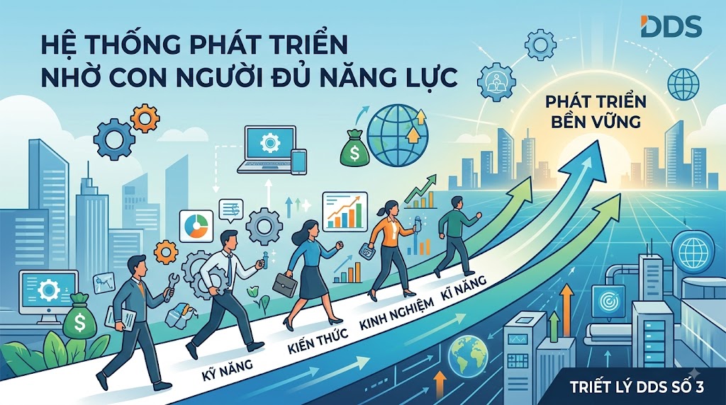 TRIẾT LÝ DDS SỐ 3 – ĐÀO TẠO LÀ NỀN TẢNG CỦA SỰ PHÁT TRIỂN BỀN VỮNG