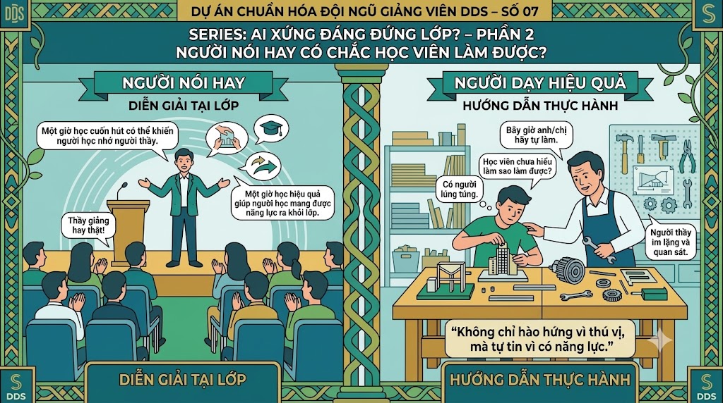 NGƯỜI NÓI HAY CÓ CHẮC HỌC VIÊN LÀM ĐƯỢC?
