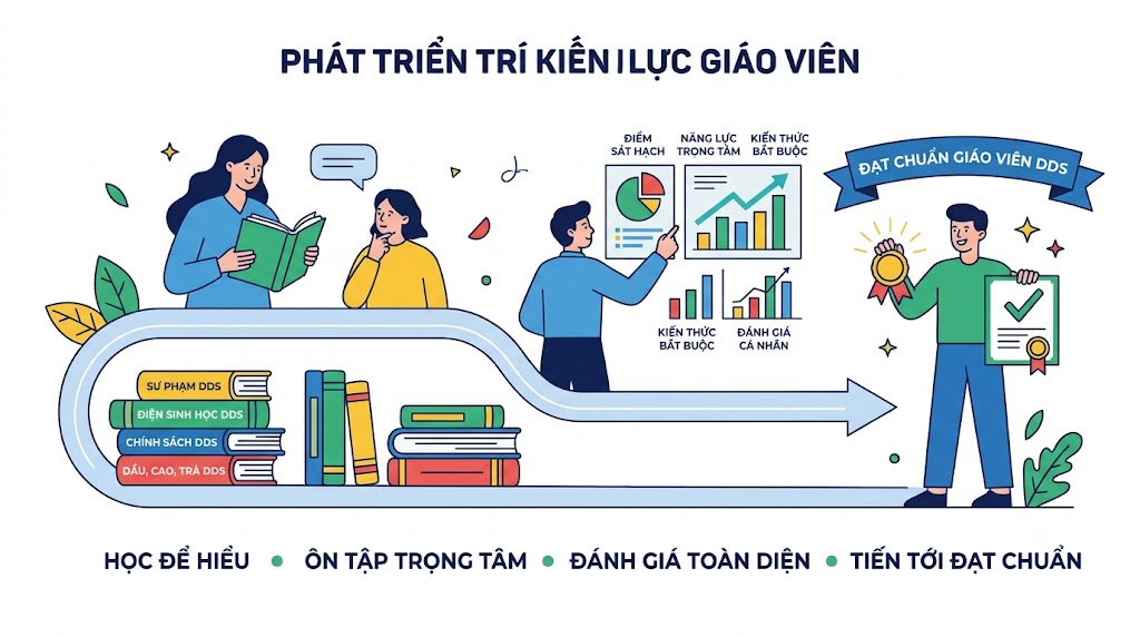 ĐẠT 80 ĐIỂM VẪN CÓ THỂ CHƯA ĐẠT CHUẨN GIÁO VIÊN DDS – VÌ SAO?