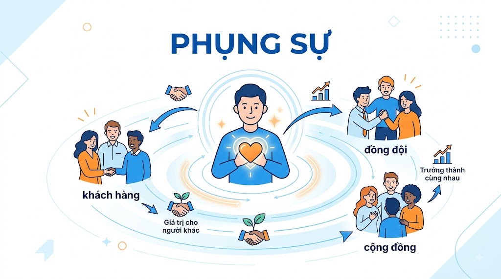 GIÁ TRỊ CỐT LÕI DDS SỐ 3: PHỤNG SỰ