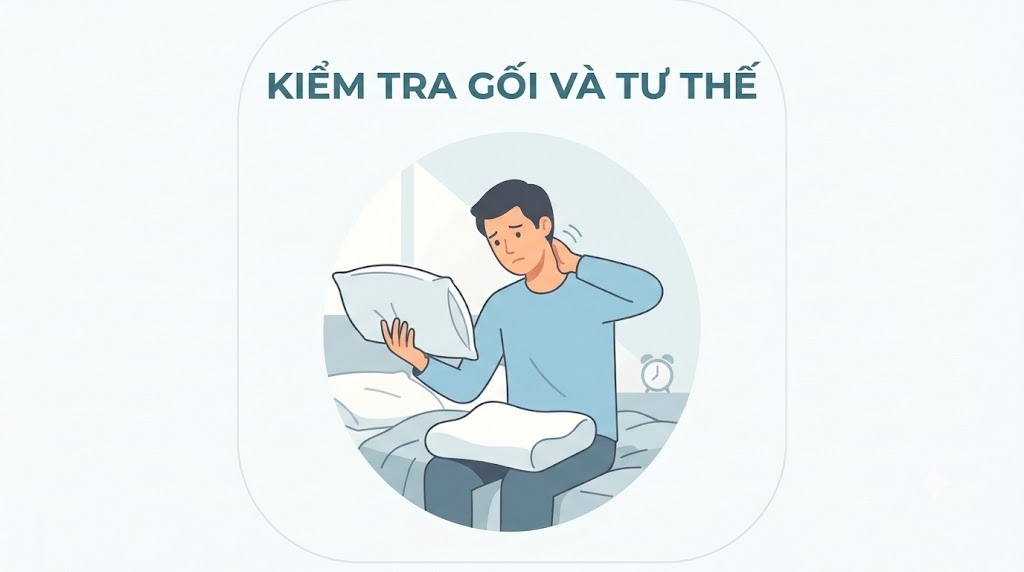 SÁNG NGỦ DẬY BỊ CỨNG CỔ, KHÓ QUAY ĐẦU: NÊN LÀM GÌ?