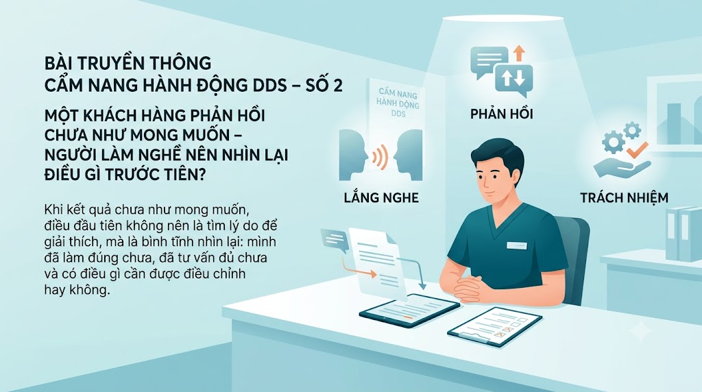 MỘT KHÁCH HÀNG PHẢN HỒI CHƯA NHƯ MONG MUỐN – NGƯỜI LÀM NGHỀ NÊN NHÌN LẠI ĐIỀU GÌ TRƯỚC TIÊN?