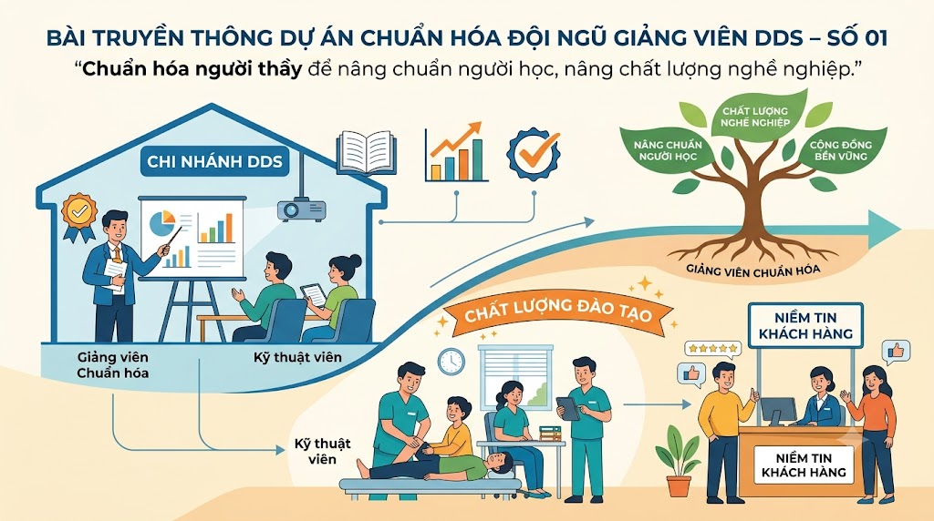 NGƯỜI ĐƯỢC LỢI NHIỀU NHẤT TỪ VIỆC CHUẨN HÓA GIẢNG VIÊN DDS CÓ THỂ KHÔNG PHẢI LÀ GIẢNG VIÊN