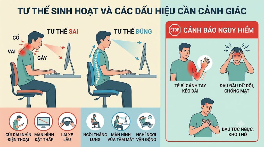 ĐAU VÙNG CỔ VAI GÁY: VÌ SAO CÁC VÙNG NÀY THƯỜNG KHÓ CHỊU CÙNG LÚC?