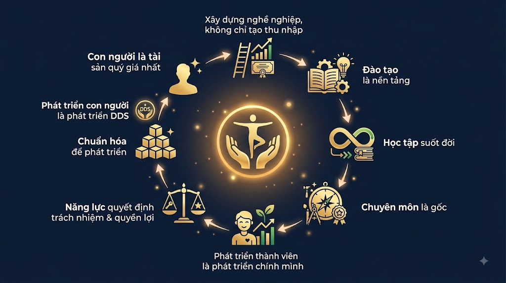MƯỜI TRIẾT LÝ PHÁT TRIỂN DDS – MƯỜI NGUYÊN LÝ, MỘT CON ĐƯỜNG PHÁT TRIỂN BỀN VỮNG