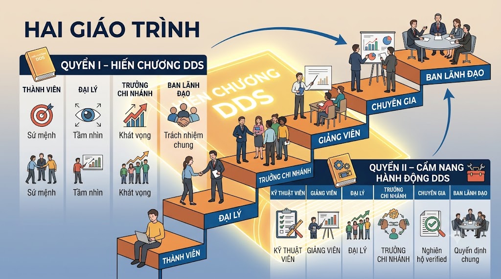 HIẾN CHƯƠNG DDS TRONG THỰC TẾ TỪNG CẤP – TỪ THÀNH VIÊN ĐẾN NGƯỜI LÃNH ĐẠO