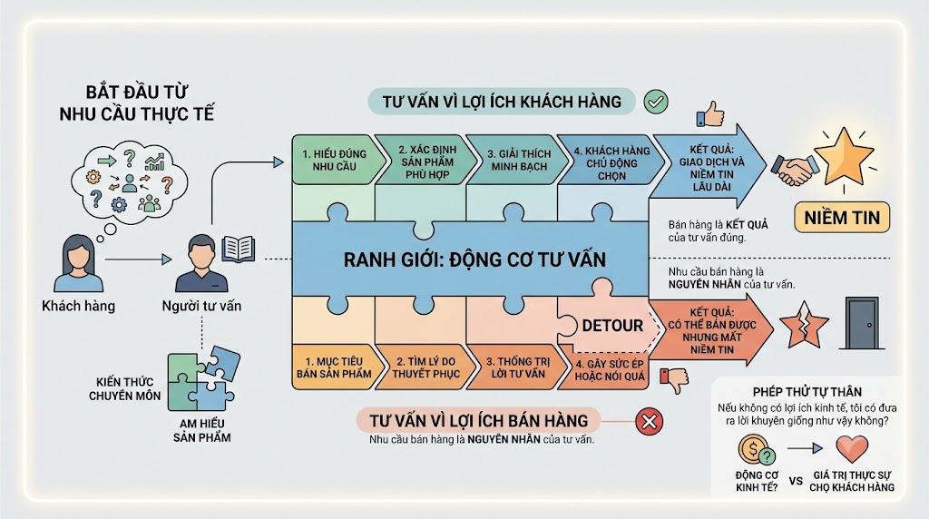 TƯ VẤN TỐT VẪN CÓ THỂ BÁN ĐƯỢC SẢN PHẨM – VẬY RANH GIỚI NẰM Ở ĐÂU?