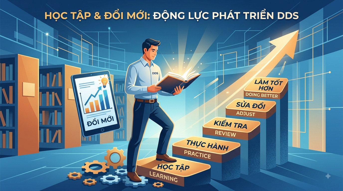 GIÁ TRỊ CỐT LÕI DDS SỐ 6: HỌC TẬP VÀ ĐỔI MỚI