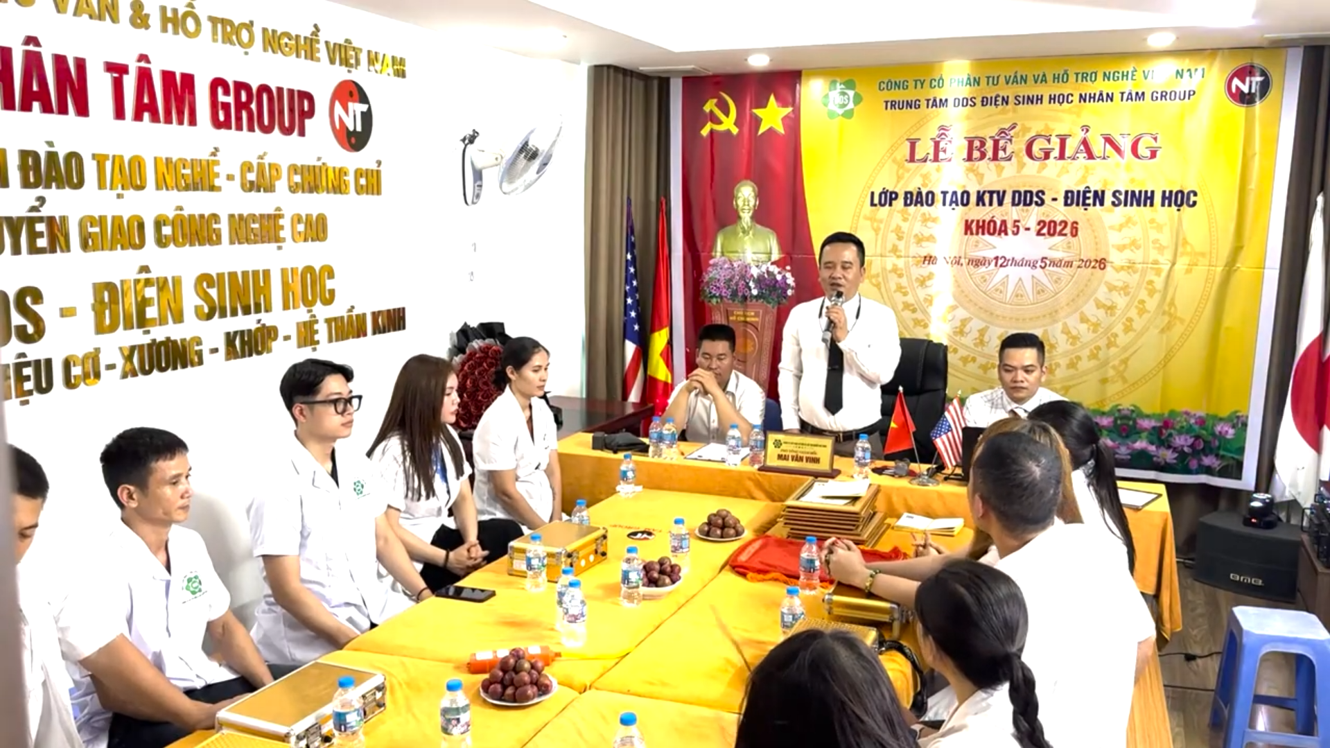 Chi nhánh DDS A139 bế giảng lớp đào tạo kỹ thuật viên DDS khóa 4-5 năm 2026 tại Long Biên, Hà Nội