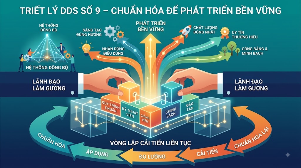 TRIẾT LÝ DDS SỐ 9 – CHUẨN HÓA ĐỂ PHÁT TRIỂN BỀN VỮNG