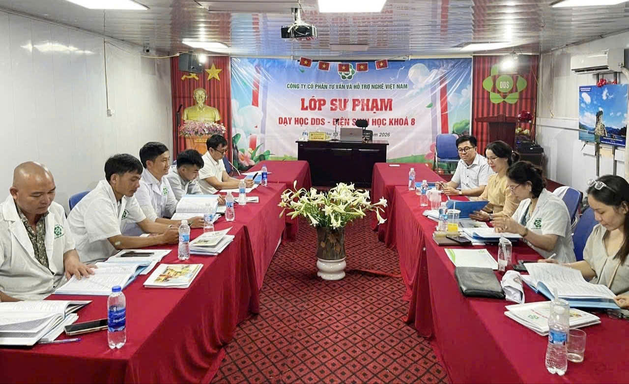Lớp Đào tạo sư phạm dạy học dds khóa 8 tại văn phòng tổng công ty diễn ra thành công tốt đẹp