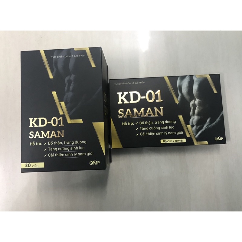 KD-01 Saman, hỗ trợ tăng cường sinh lực và cải thiện sinh lý nam (30 Viên)